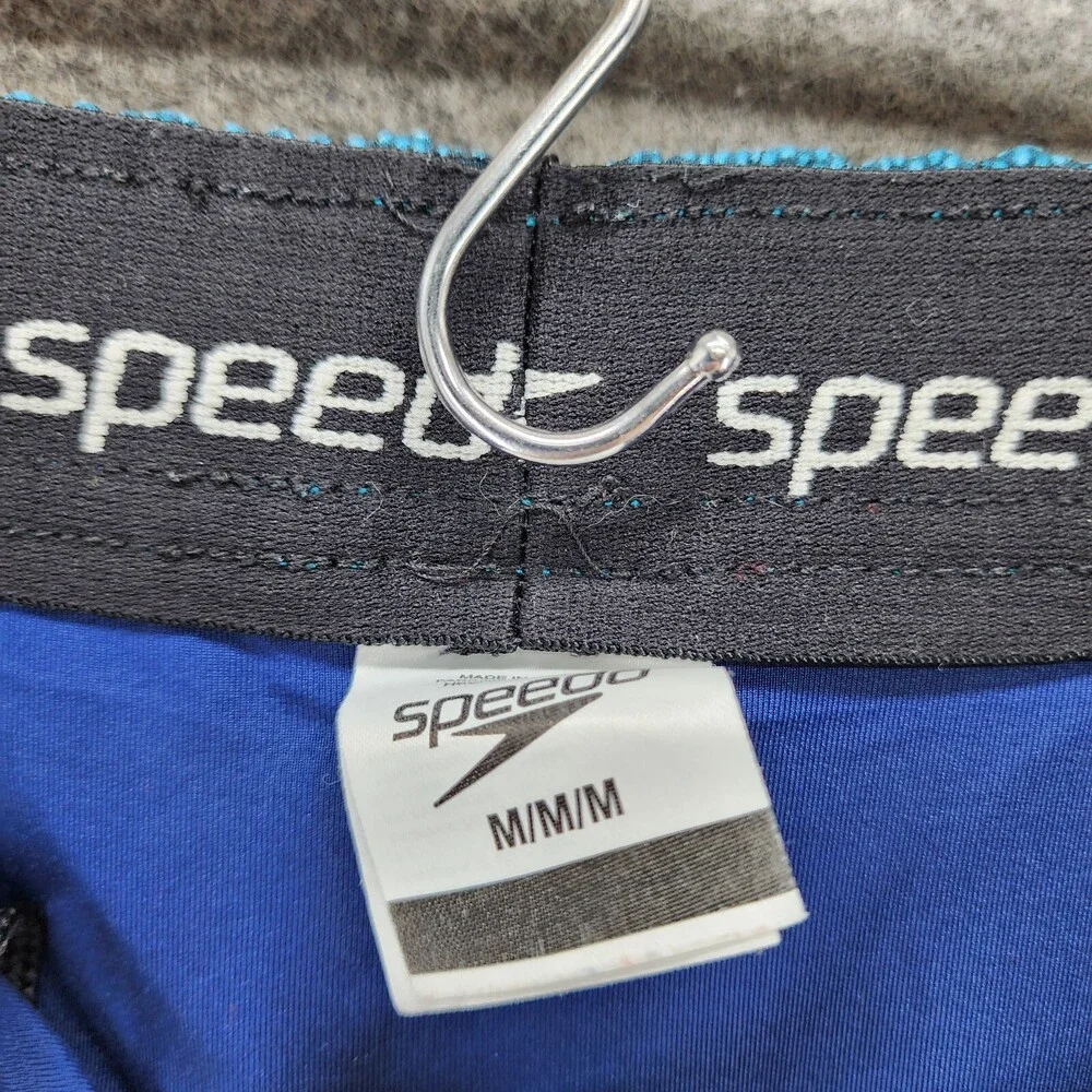 Speedo Swim Trunks Mens Medium Blue Swimwear